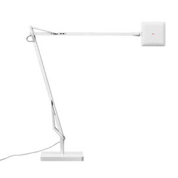 Flos Kelvin Edge Base Adjustable Chrome LED Table Lamp with Die-Cast Aluminium Head
