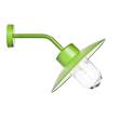 Roger Pradier Belcour Model 8 Clear Glass Wall Fitting in Apple Green