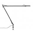 Flos Kelvin LED Adjustable Desk Support with Visible Cable in Black