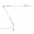 Flos Kelvin LED Adjustable Desk Support with Visible Cable in White