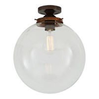 Riad 30cm Clear Glass Ceiling Light