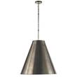 Visual Comfort Goodman Large Antique Nickel Pendant in Antique Nickel Shade - Clearance