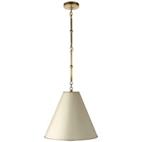 Goodman Small Pendant Antique White Shade