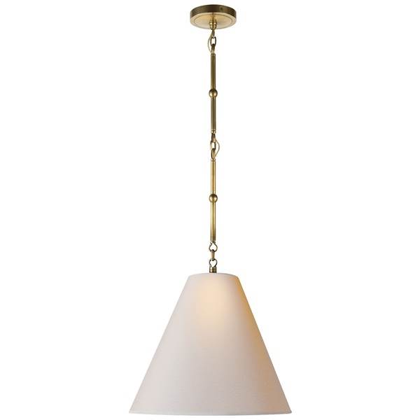 Visual Comfort Goodman Small Pendant with Natural Paper A-frame Shade