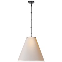 Goodman Medium Pendant Natural Paper Shade and Black Tape