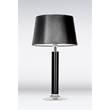 4 Concepts Little Fjord Medium Black Glass Table Lamp in Black & White