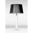 4 Concepts Little Fjord Medium White Glass Table Lamp in Black & White