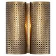 Visual Comfort Precision Double Wall Light in Antique-Burnished Brass