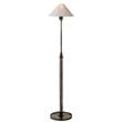 Visual Comfort Hargett Floor Lamp with Natural Paper Shade in Bronze