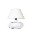 4 Concepts Stockholm Large Glass Table Lamp in White & White