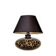 4 Concepts Tanzania Glass Table Lamp in Olive-Gold & White