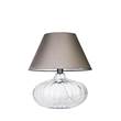 4 Concepts Brno Clear Glass Table Lamp in Grey & White
