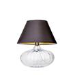 4 Concepts Brno Clear Glass Table Lamp in Black & Gold