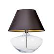 4 Concepts Madrid Clear Glass Table Lamp in Black & Gold