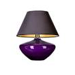 4 Concepts Madrid Violet Glass Table Lamp in Black & Gold