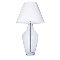 Valencia Large Clear Glass Table Lamp