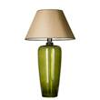 4 Concepts Bilbao Green Glass Table Lamp in Grey & White