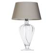 4 Concepts Bristol Glass Table Lamp in Grey & White