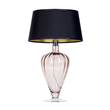 4 Concepts Bristol Transparent Copper Glass Table Lamp in Black & Gold