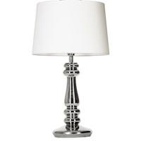 Petit Trianon Small Platinum Glass Table Lamp