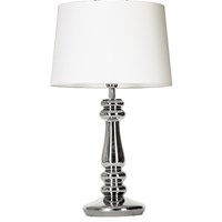 Petit Trianon  Small Platinum Glass Table Lamp