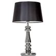 4 Concepts Petit Trianon  Small Platinum Glass Table Lamp in Black & White