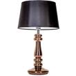 4 Concepts Petit Trianon  Small Copper Glass Table Lamp in Black & White
