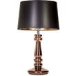 4 Concepts Petit Trianon  Small Copper Glass Table Lamp in Black & Copper