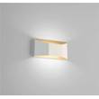 Marchetti Esa AP Small Decorative LED Wall Washer in White-Gold Paint