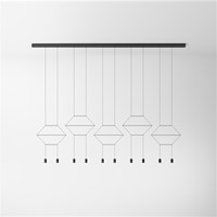 Wireflow Lineal Ten-Light LED Bar Pendant
