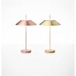 Vibia Mayfair LED Table Lamp with Steel Shade in Matt Gold