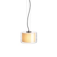 Mercer 30 Medium Transparent Glass Pendant Textile Shade