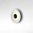 Marset Ginger 32 C Small LED Wall Light with Lacquered Metal Aluminium Dissipater in Wenge-White