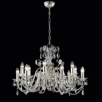 Rugiada 12 Light Chandelier with Crystal Glass