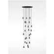 Bover Drop/Drip Drop S/24L Twenty-Four Light LED Pendant with Borosilicate Glass Shade in Green