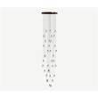 Bover Drop/Drip Drop S/36L Thirty-Six Light LED Pendant with Borosilicate Glass Shade in Transparent