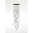 Bover Drop/Drip Drop S/48L Forty-Eight Light Pendant with Borosilicate Glass Shade in Green