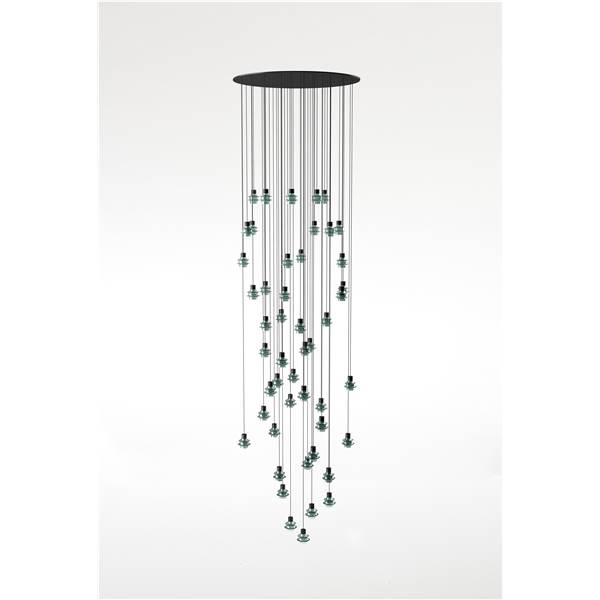 Bover Drop/Drip Drop S/48L Forty-Eight Light Pendant with Borosilicate Glass Shade
