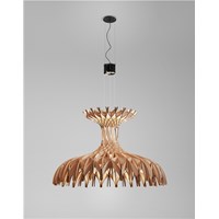 Dome 180 Large LED Pendant Puzzled Wood Pieces