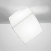 Edge 30 Large White Ceiling/Wall Lamp Square Shaped Technopolymer