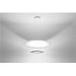 Linea Light Madame Blanche P1 Small LED Pendant with Two Parallel Flying Rings