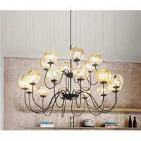 Eighteen-Light Double Chandelier
