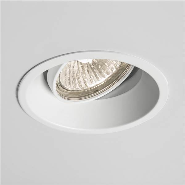 Astro Minima Round Adjustable Fire Rated White Recessed Downlight