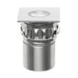 Linea Light Beret 2Q 3000K LED Uplight with Brass or Aluminium Casing Housed in Chrome