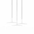 Vibia Skan Three-Light LED Pendant with Methacrylate Diffuser Shade in White