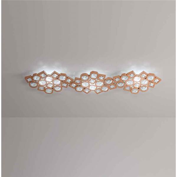 Marchetti Stardust AP-PL 3 3-Light LED Wall or Ceiling Light with Crystal