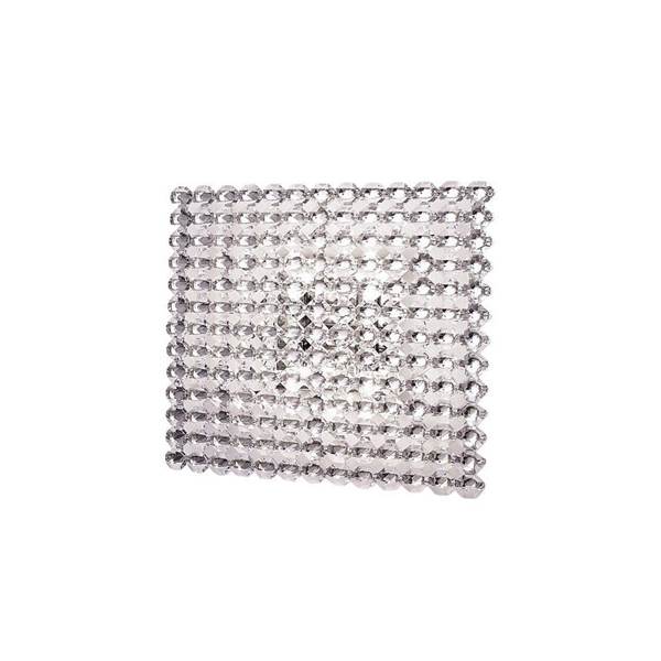 Marchetti Topazio AP 27x27 4-Light Wall Lamp Nickel with Octagonal Crystals