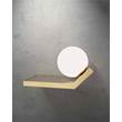 Marchetti Scivolo AP DX Right Upward Wall Light with Blown Glass in Gold Brushed