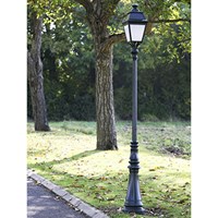Avenue 3 Large Opal Glass 3000K LED Lamp Post Minimalist lines style lantern