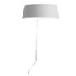 Linea Light Oxygen W2 Wall Light with Round Polyurethane Lampshade in White